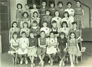 ECOLE PAUL BERT FILLES 1956 CM2